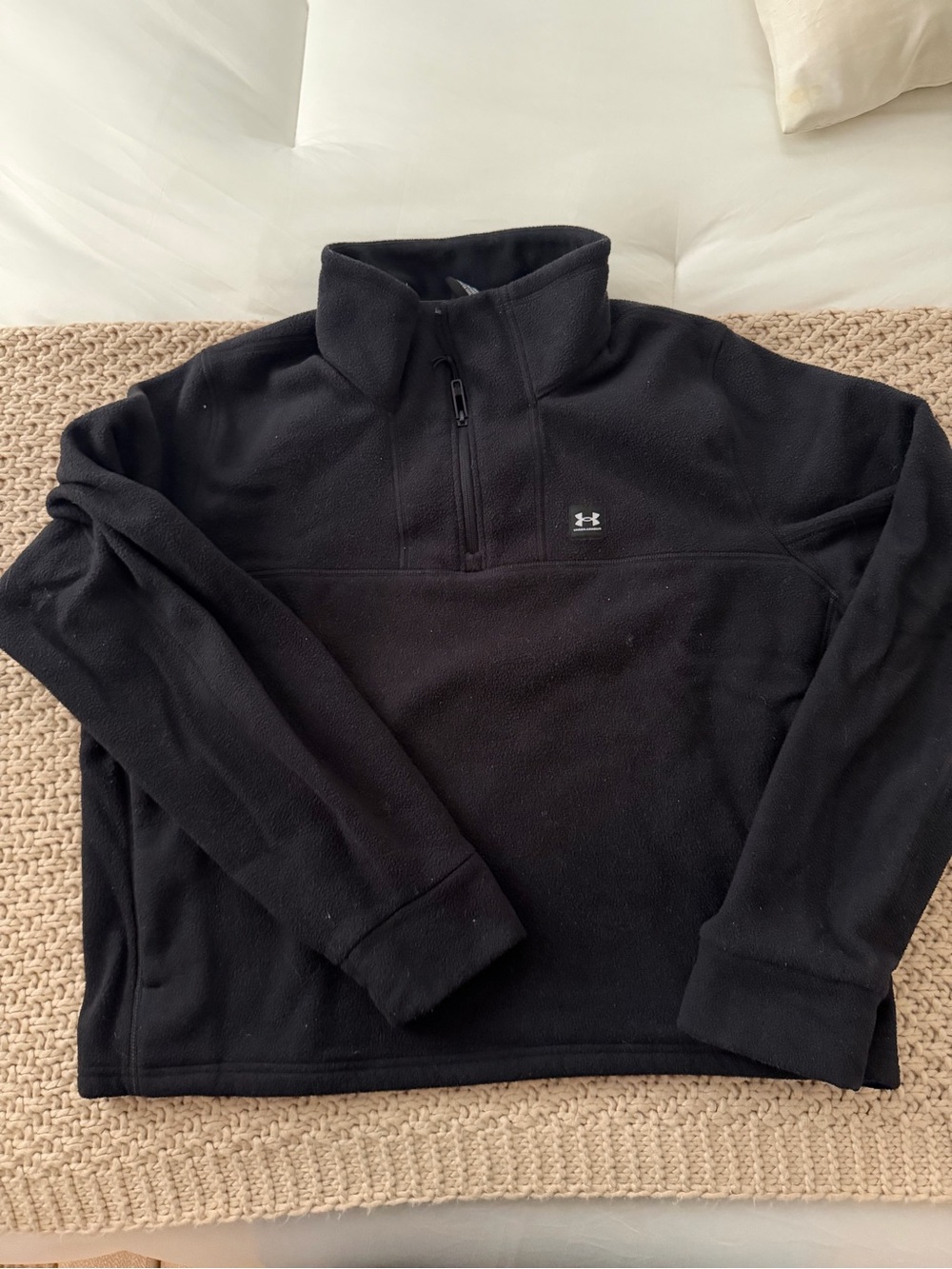 Under Armour Black Quarter-Zip Fleece Pullover